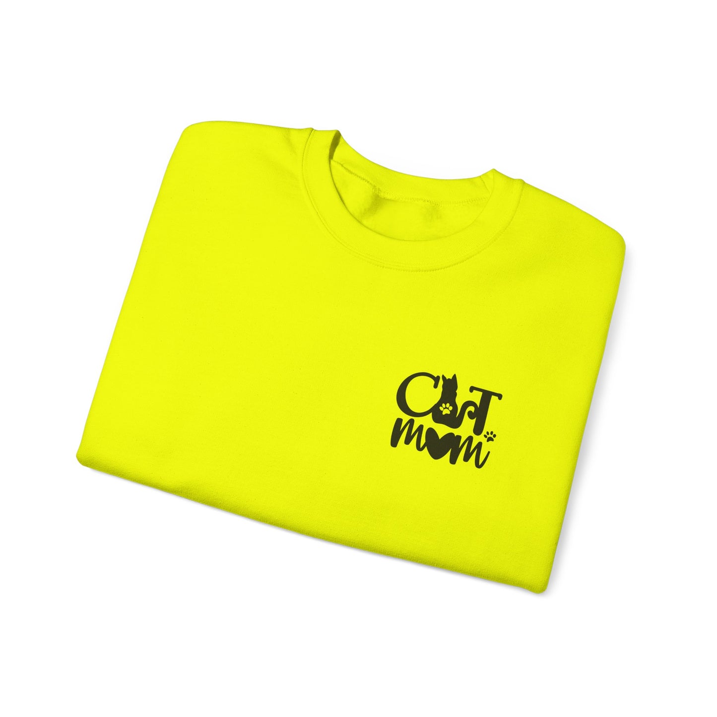 Custom Cat Mom Crewneck Sweatshirt
