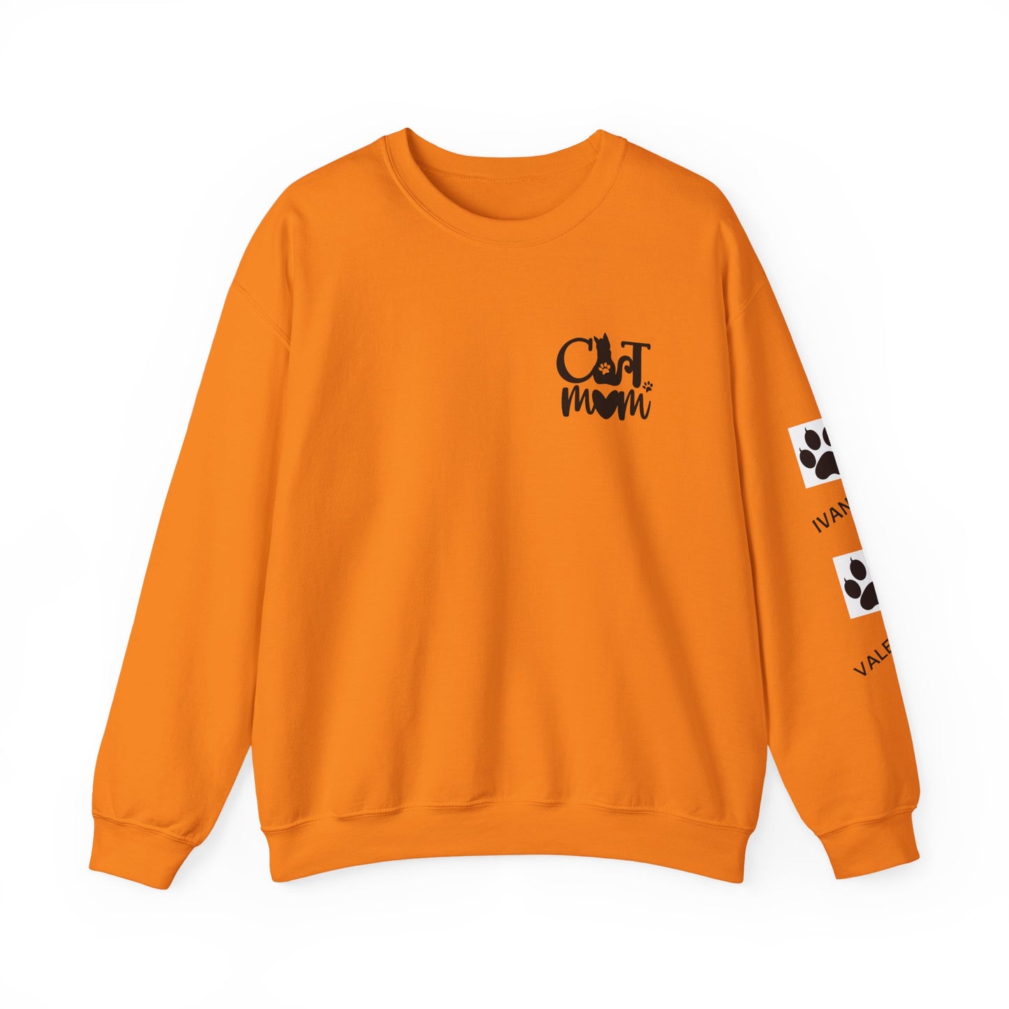 Custom Cat Mom Crewneck Sweatshirt