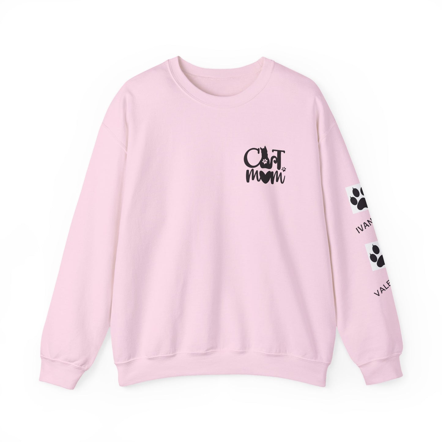 Custom Cat Mom Crewneck Sweatshirt