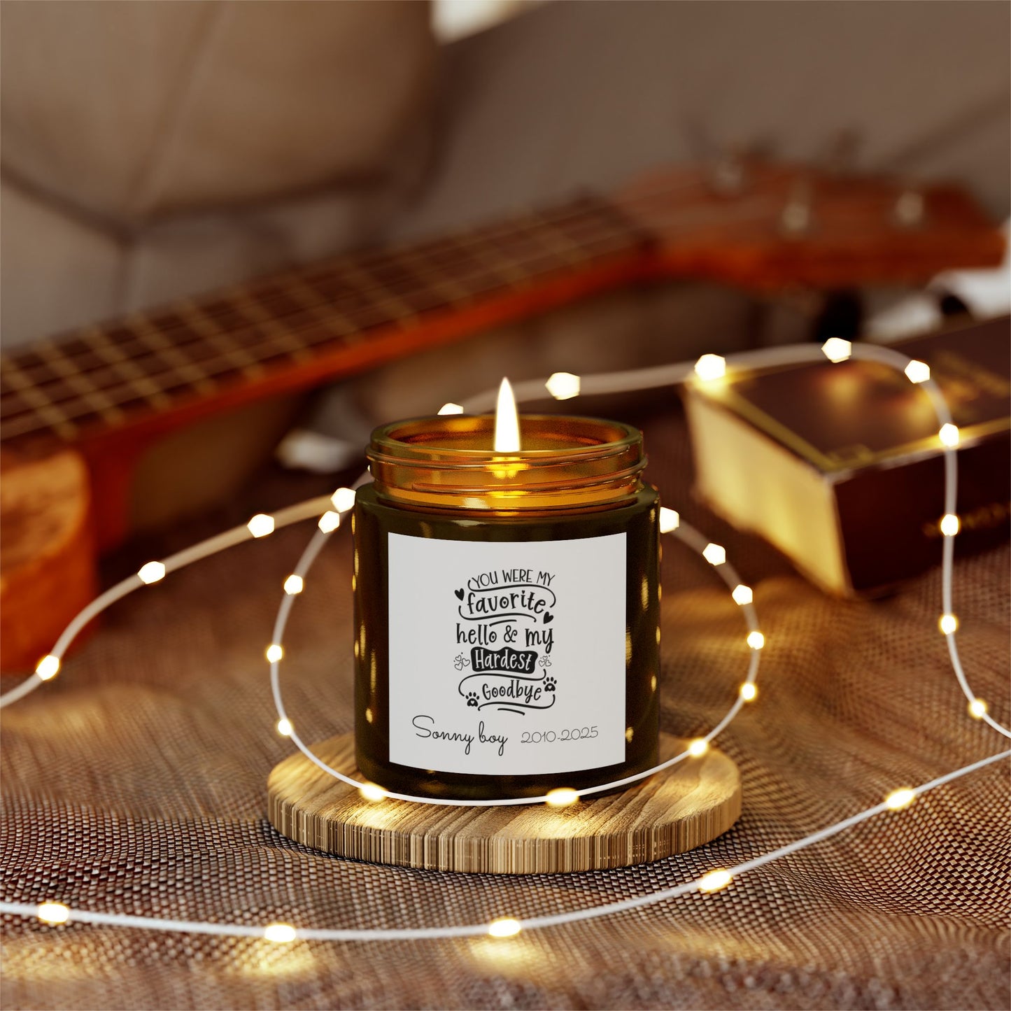 Personalized dog memorial Scented Candles (4oz, 9oz)