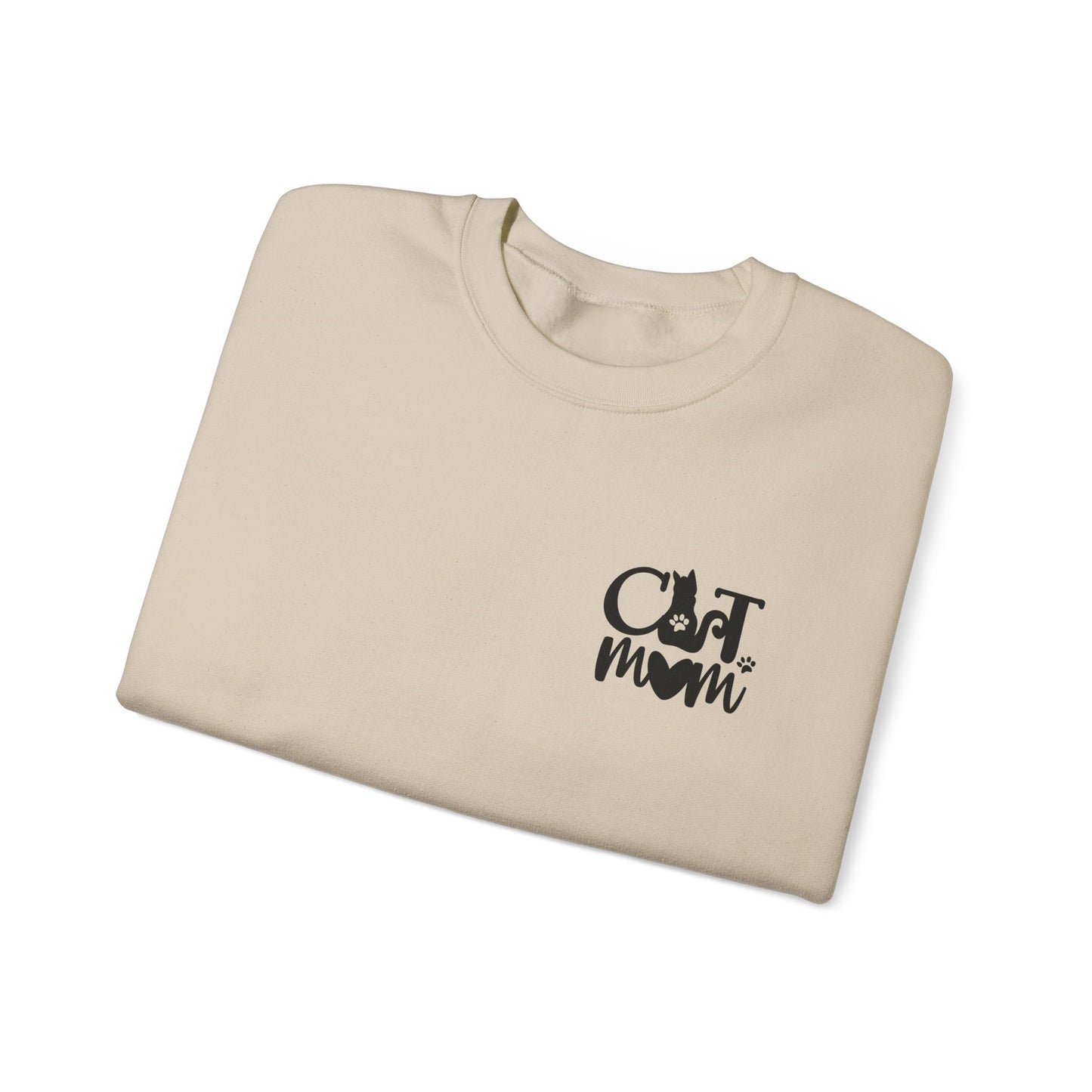 Custom Cat Mom Crewneck Sweatshirt