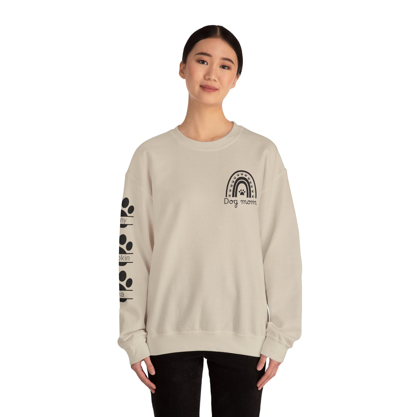 Custom Dog Mom Crewneck Sweatshirt