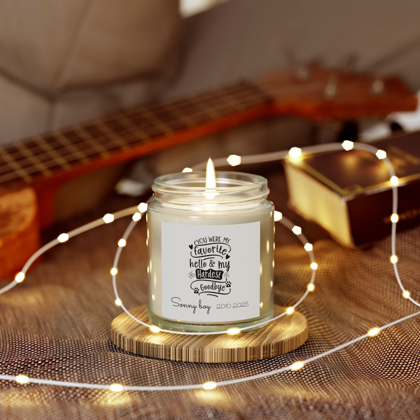 Personalized dog memorial Scented Candles (4oz, 9oz)