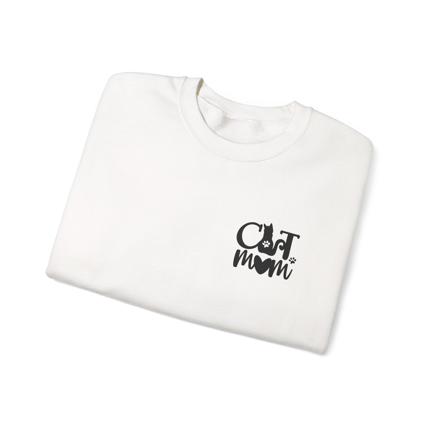 Custom Cat Mom Crewneck Sweatshirt