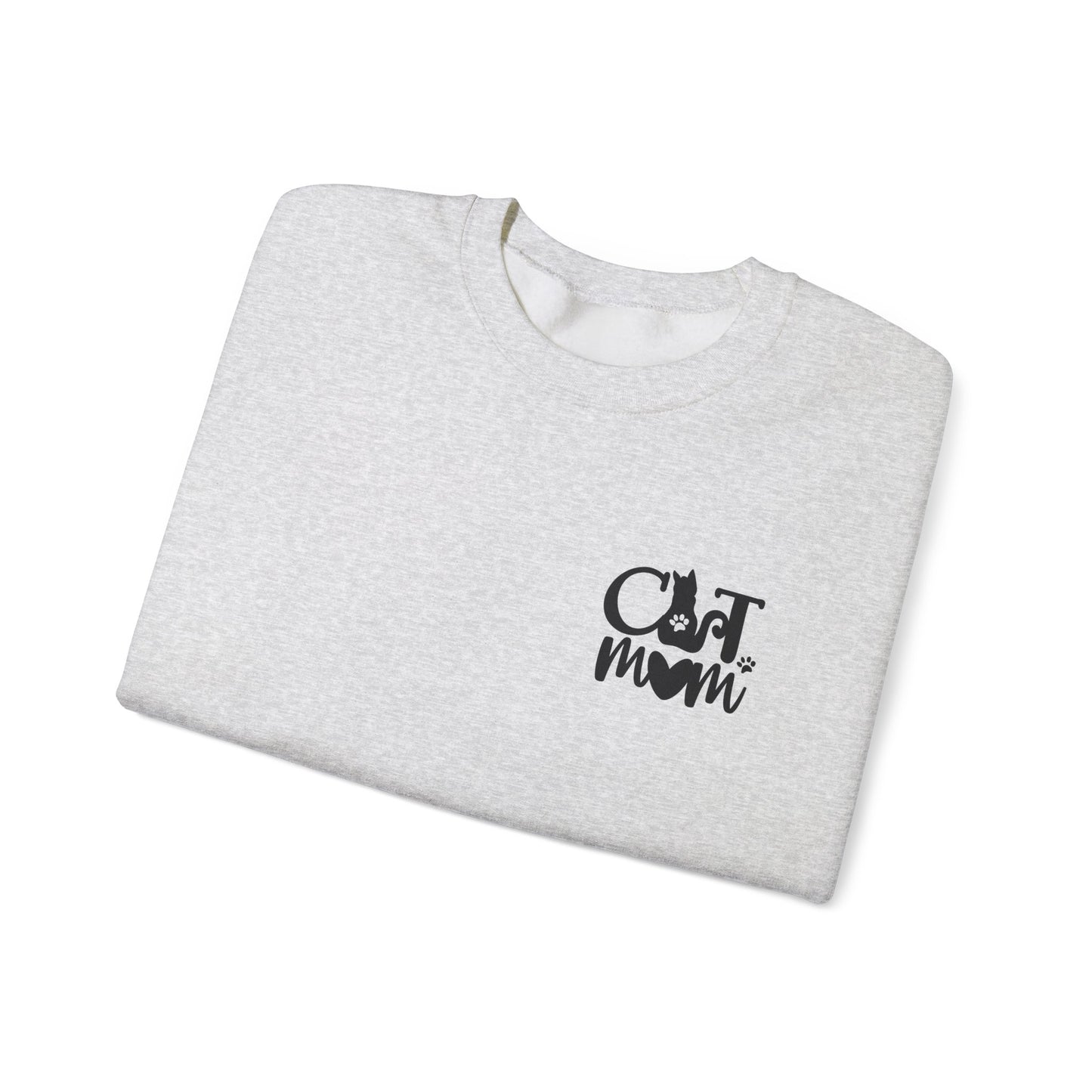 Custom Cat Mom Crewneck Sweatshirt